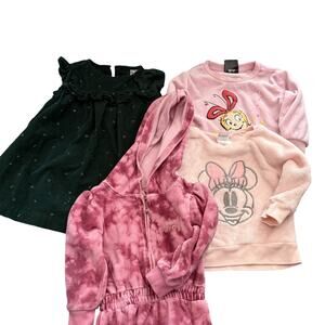 4pc Baby Girl Clothes 12M Juicy Couture Disney Carter’s Grinch Romper Tops Dress